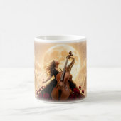 Rêve de violoncelle au clair de lune avec mug Rose (Centre)