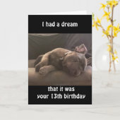 *RÊVE DE VOUS SUR VOTRE CARTE DE 13E ANNIVERSAIRE* (Fleur jaune)