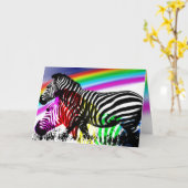 Rêve de zèbres le 'vient carte vraie (Fleur jaune)