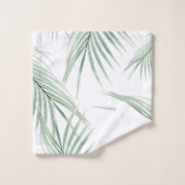 Rêve des Feuilles de palmiers verts #3 #tropical # (Gant de toilette)