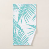 Rêve des Feuilles turquoise doux #1 #tropical #déc (Serviette à main)