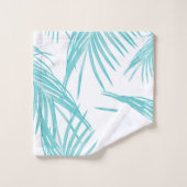 Rêve des Feuilles turquoise doux #1 #tropical #déc (Gant de toilette)