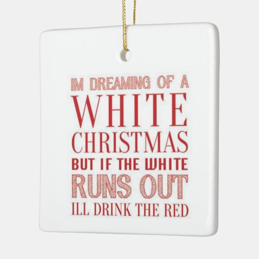 RÊVE D'UN ORNEMENT CÉRAMIQUE "NOËL DU VIN" (Gauche)