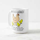 Rêve d'une tasse drôle de poulet du meilleur monde (Devant gauche)
