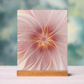 Rêve floral rose doux Fleur d'art fractal Abstrait (Neutre)