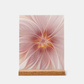 Rêve floral rose doux Fleur d'art fractal Abstrait (Recto)