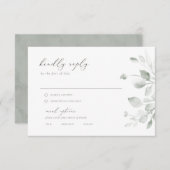 Rêve Foliage Rsvp avec options de menu (Devant / Derrière)