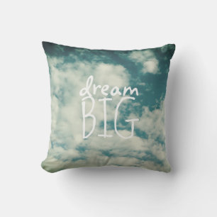 rêve grand bleu ciel jeter oreiller intérieur déco