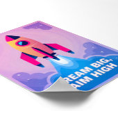 Rêve Grand Objectif Élevé Art Mural de Motivation  (Coin)