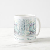 Rêve Noël Patins de glace Mug (Devant droit)