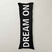 Rêve noir et blanc sur le coussin de corps (Devant (Vertical))