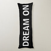 Rêve noir et blanc sur le coussin de corps (Dos (Vertical))