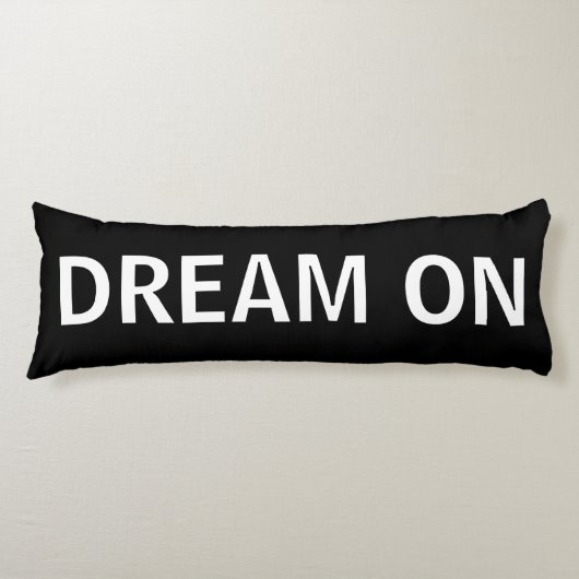 Rêve noir et blanc sur le coussin de corps (Devant)
