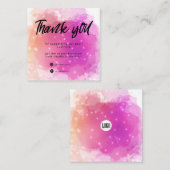 rêve pastel ciel splash carte de remerciements d'a (Devant / Derrière)