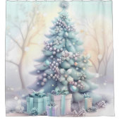 Rêvé rideau de douche d'arbre de Noël (Devant)