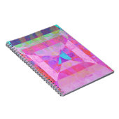 Rêve rose chaud #1 Carnet spiral multimédia mixte (Côté Droit)