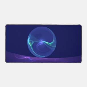 Rêve violet bleu lumineux Art fractal abstrait