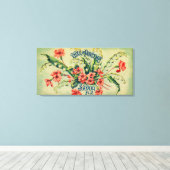 Reveil de Printemps Soap LabelParis, Frankrijk Canvas Afdruk (Insitu (Houten vloer))