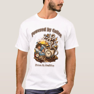 Réveil Matin Café   T-shirt Nouvelle Création 