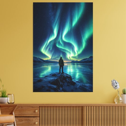 Réveil silencieux – Impression sur toile d'Aurore (Insitu(Salon))