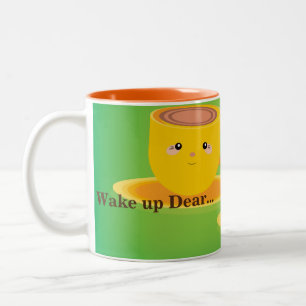 Réveille-toi cher Mug élégant imprimé Thé ou Café