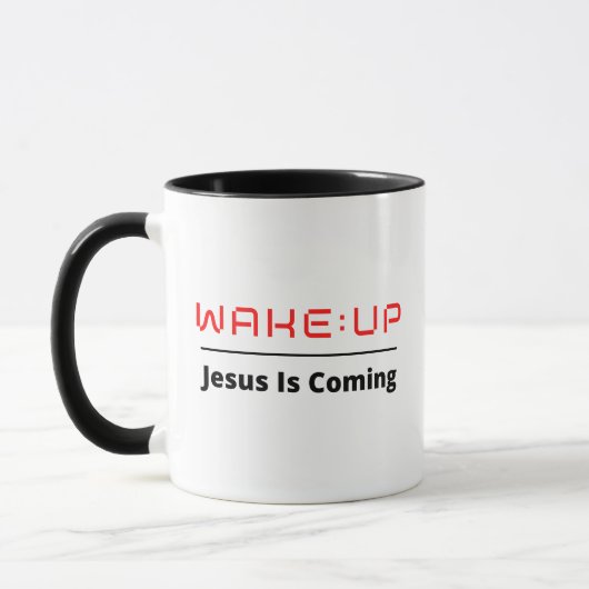 RÉVEILLEZ : Jésus-Christ Vient Mug (Gauche)