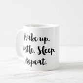 Réveillez la tasse de thé de café de répétition de (Devant gauche)