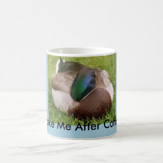 Réveillez-moi après le café Canard Dormir Mug