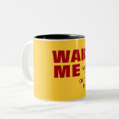 RÉVEILLEZ-MOI QUAND IL STOPPE LA TASSE de TEMPS (Devant gauche)