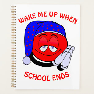 Réveillez-moi quand l'école termine émoji drôle