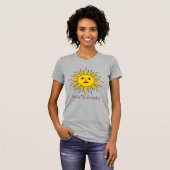 Réveillez-vous avec la T-shirt Positivité solaire  (Devant entier)