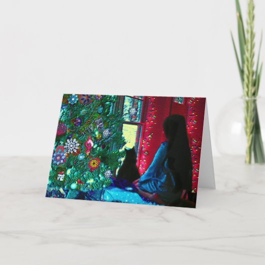Réveillon de Noël, carte de Noël (Devant)