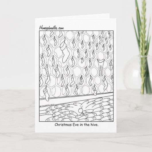 Réveillon de Noël dans la ruche - Carte de voeux (Devant)