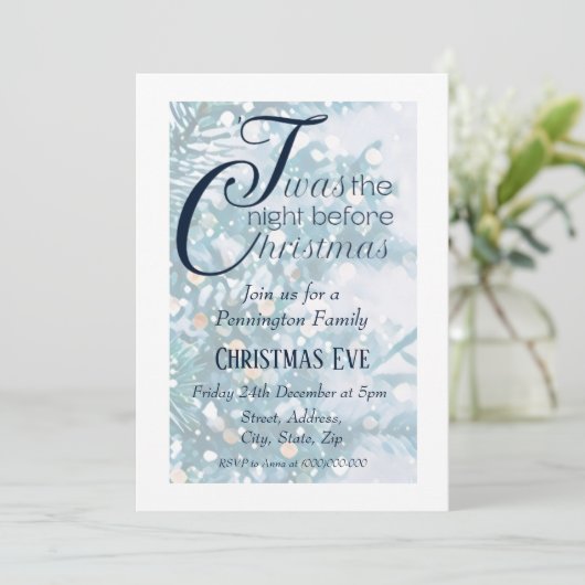 Réveillon de Noël | Invitation de partie (Debout devant)