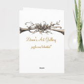 Réveillon de Noël Vintage - Carte (Dos)