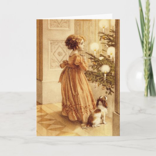 Réveillon de Noël Vintage - Carte (Devant)