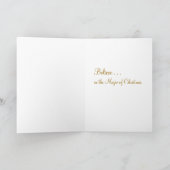 Réveillon de Noël Vintage - Carte (Intérieur)