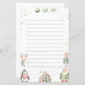 Réveillon du Nouvel An et papier sur le thème de N (Devant / Derrière)