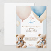 Revelacion de Genero - Spaanse Genderonthulling Kaart (Voorkant / Achterkant)