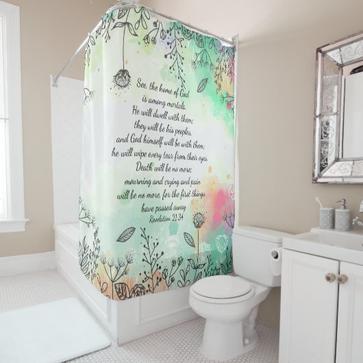 Revelatie 21:34 douchegordijn (In situ)