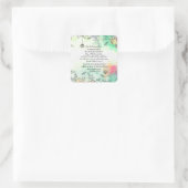 Revelatie 21:34 vierkante sticker (Tas)