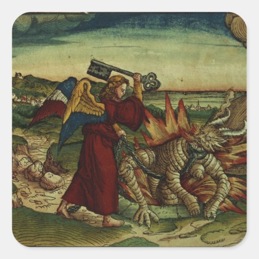 Revelatie Vierkante Sticker (Voorkant)