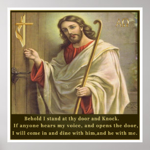 Revelaties 3:20 poster