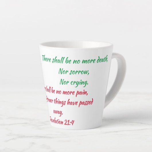 Révélation 21:4 mug (Angle droit)