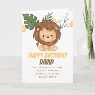 Revelation 5:5 Lion of Judah Christian Greetings Kaart