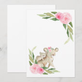 Révélation de genre // Faire-part pastel vierge (Devant / Derrière)