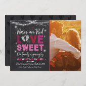 Révélation de la Faire-part de grossesse de Valent (Devant / Derrière)