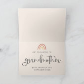 Révélation Faire-part de grossesse arc-en-ciel ros (Intérieur)