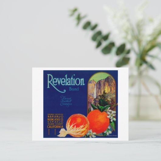 Revelation Oranje LabelNaranjo, CA Briefkaart (Staand voorkant)