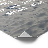 Revelelelatie 1:7 Behold, hij komt met wolken Poster (Hoek)